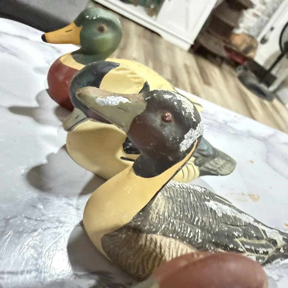 Avon Duck Series Collectible set of 5 Miniature ducks Vintage‎ 1984